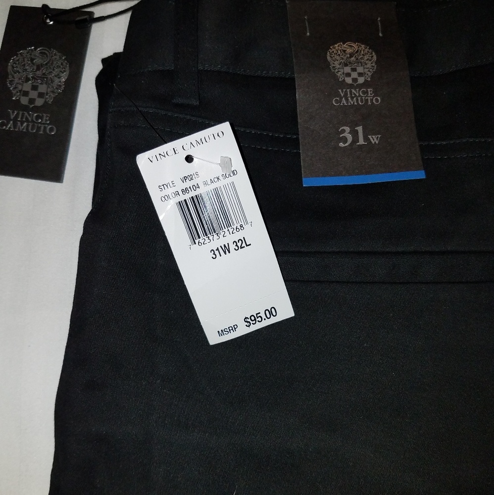 Men's Vince Camuto Dress Pants Black W 31x32